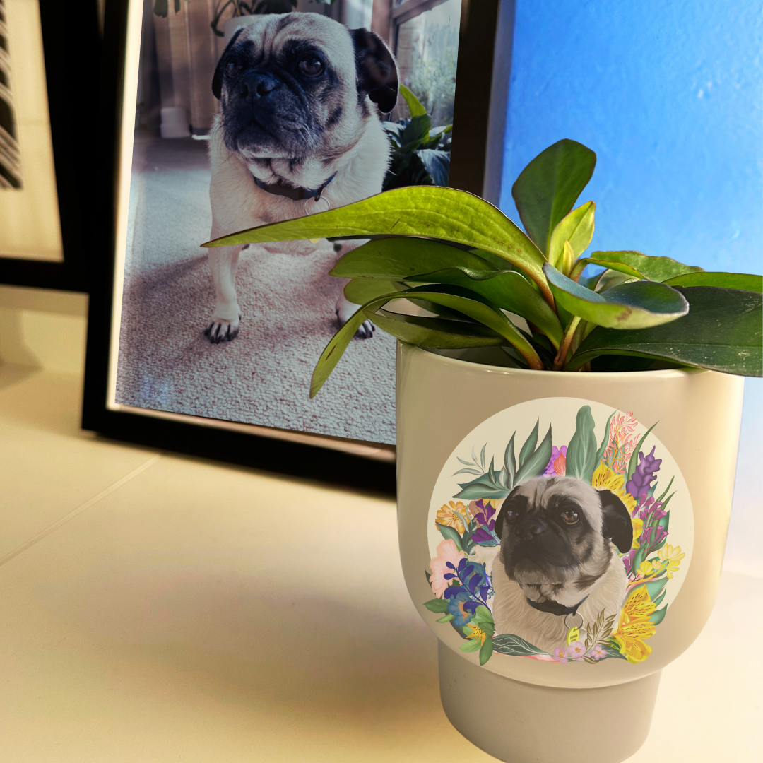 Flower_artwork_Pet_Urn_table